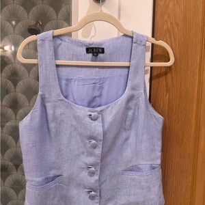 J. Crew Light Blue Sleeveless Blouse